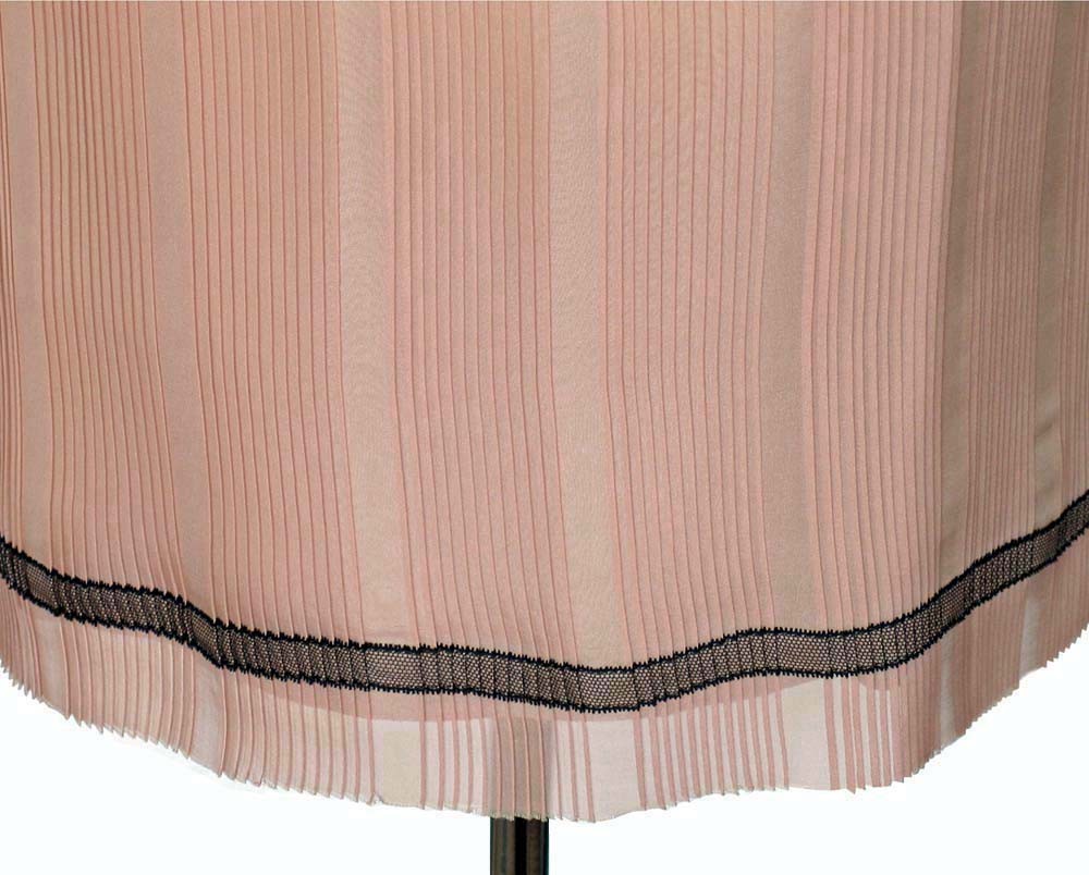 Marc Jacobs Runway Pink And Black Pleated Silk Slip Skirt 30 Inch Waist Nwt Ebay