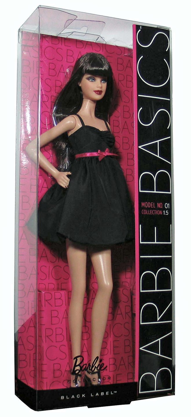 BARBIE BASICS Doll Black Dress Muse Model No 1 01 001