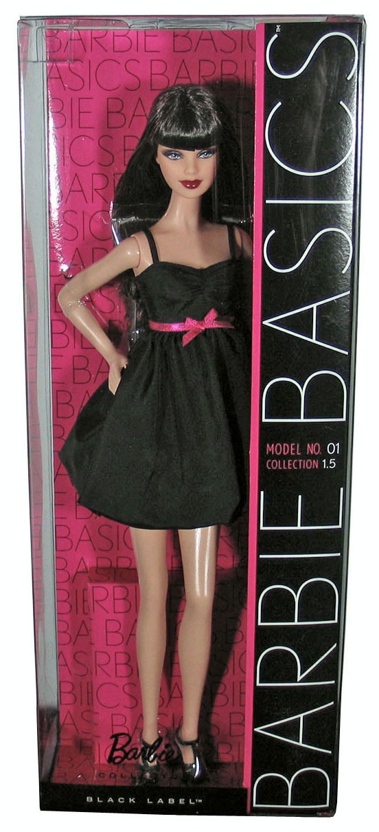 BARBIE BASICS Doll Black Dress Muse Model No 1 01 001