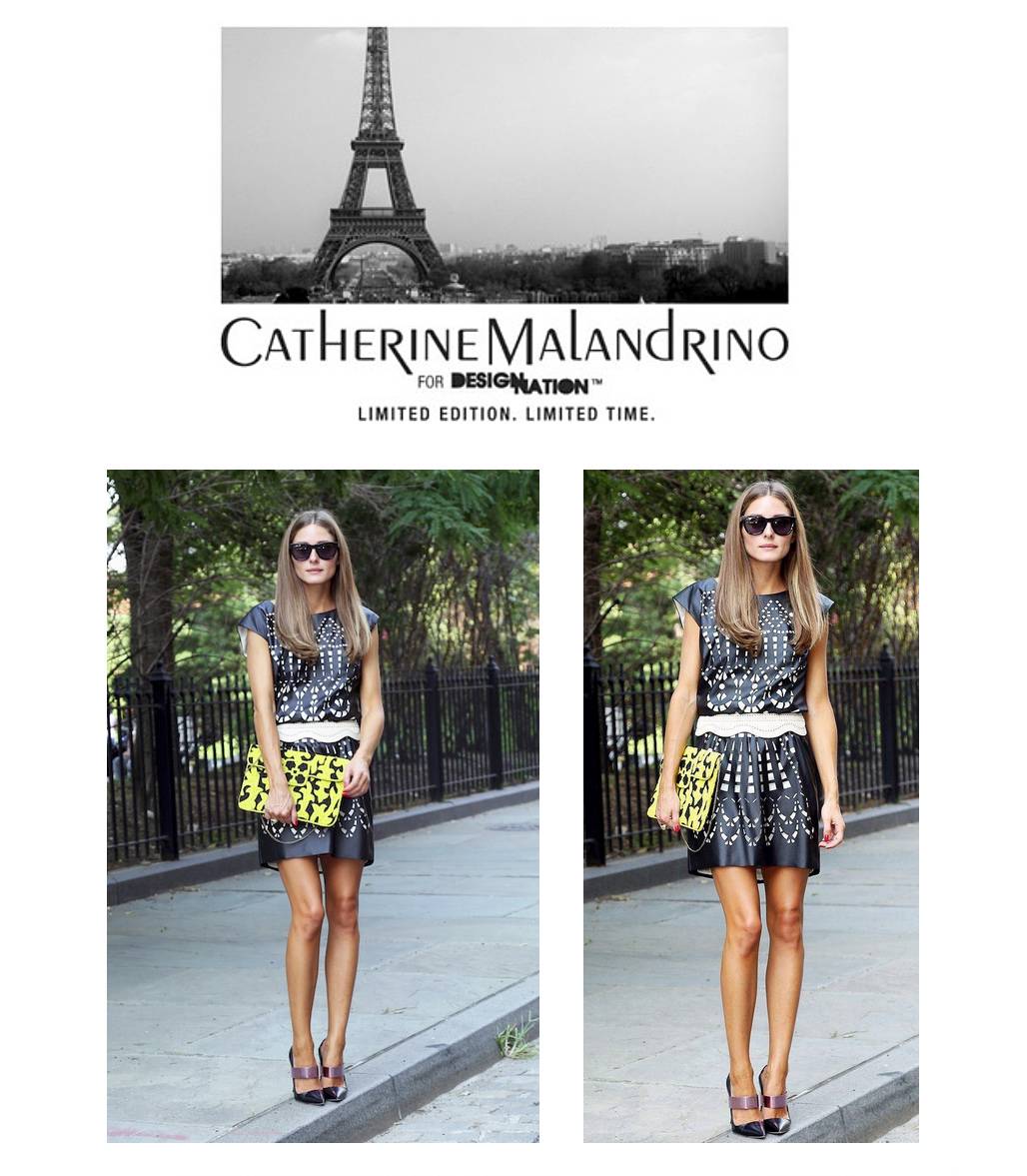 CATHERINE MALANDRINO DesigNation Laser Cut Shift Faux Leather Black Dress L NWT | eBay