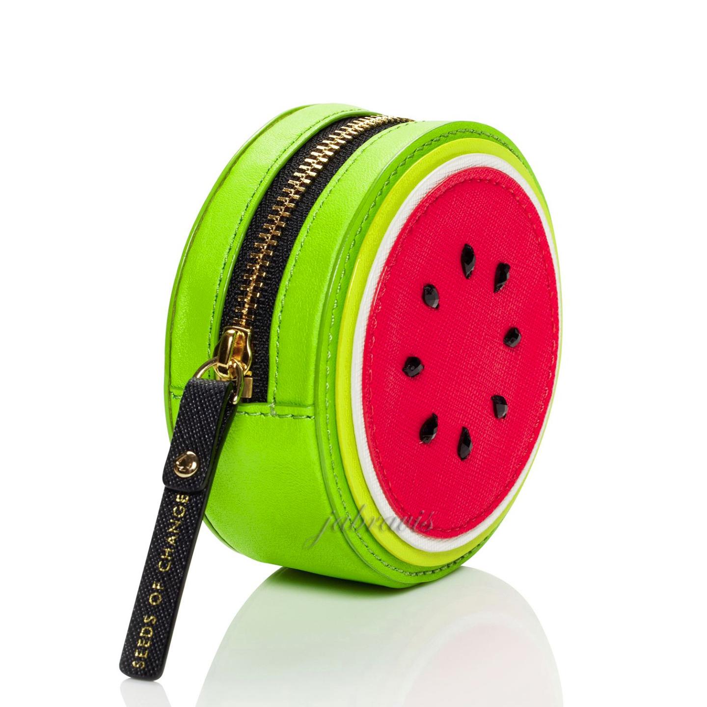 Kate Spade Splash OUT Saffiano Leather Watermelon Coin Purse Clutch BAG NWT | eBay