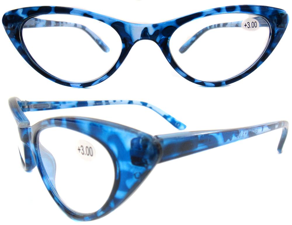 Gidget 50s 60s Vintage Style Cat Eye Reading Glasses Blue125 To 300 Ebay 