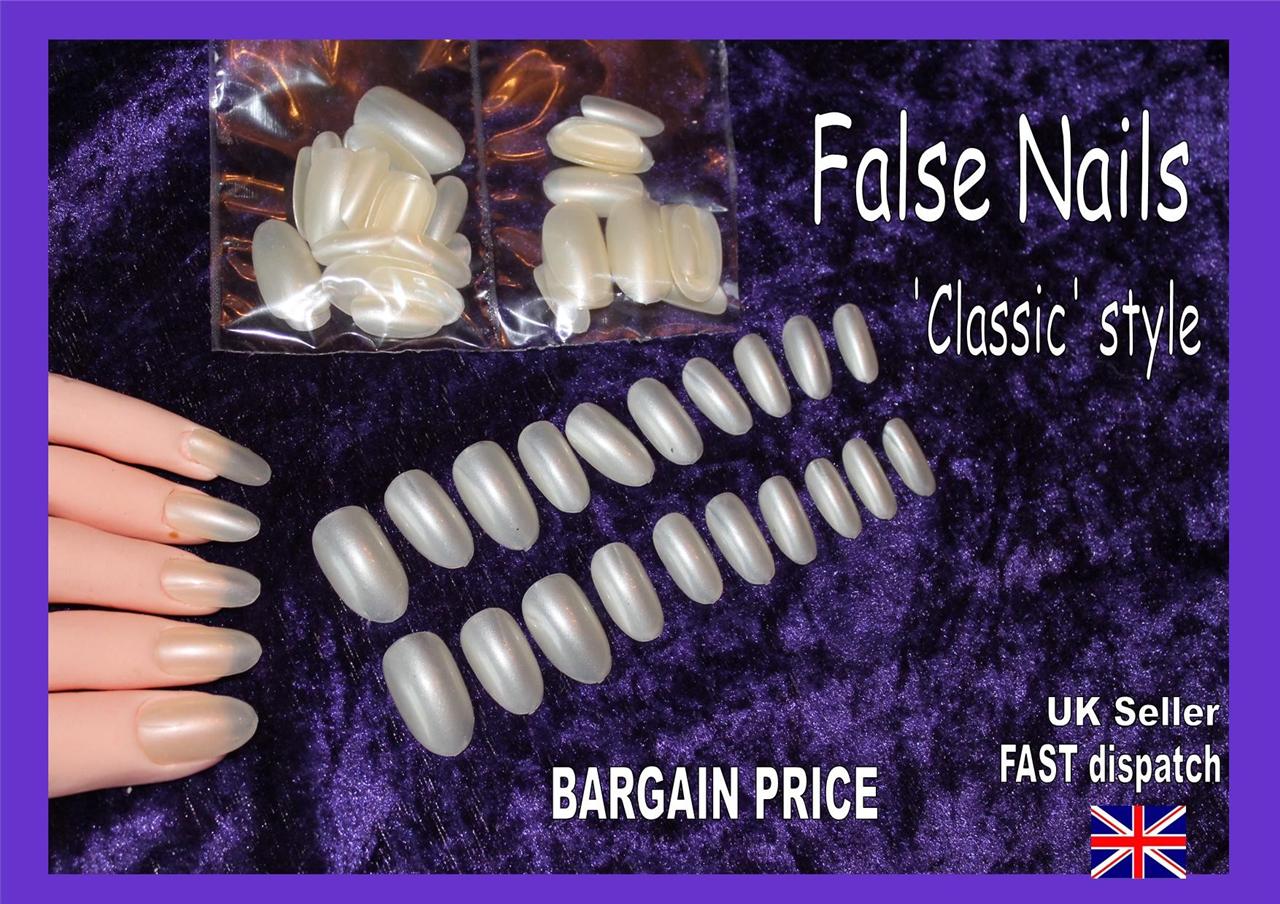 False nails tips CLASSIC ROUND elegant rounded BARGAIN PRICE manicure