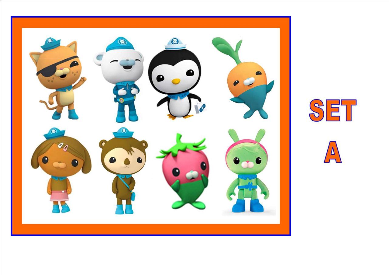 OCTONAUTS inspired party temporary TATTOOS waterproof LAST1 WEEK+