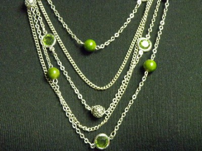 Fashion Coupons Free Shipping on Nwt Fashion Bug Green Bead Silver Tone Adj 27 Necklace Ebay