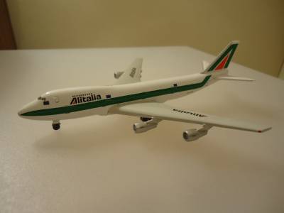 Herpa Wings Alitalia Airlines Boeing 747 Jumb