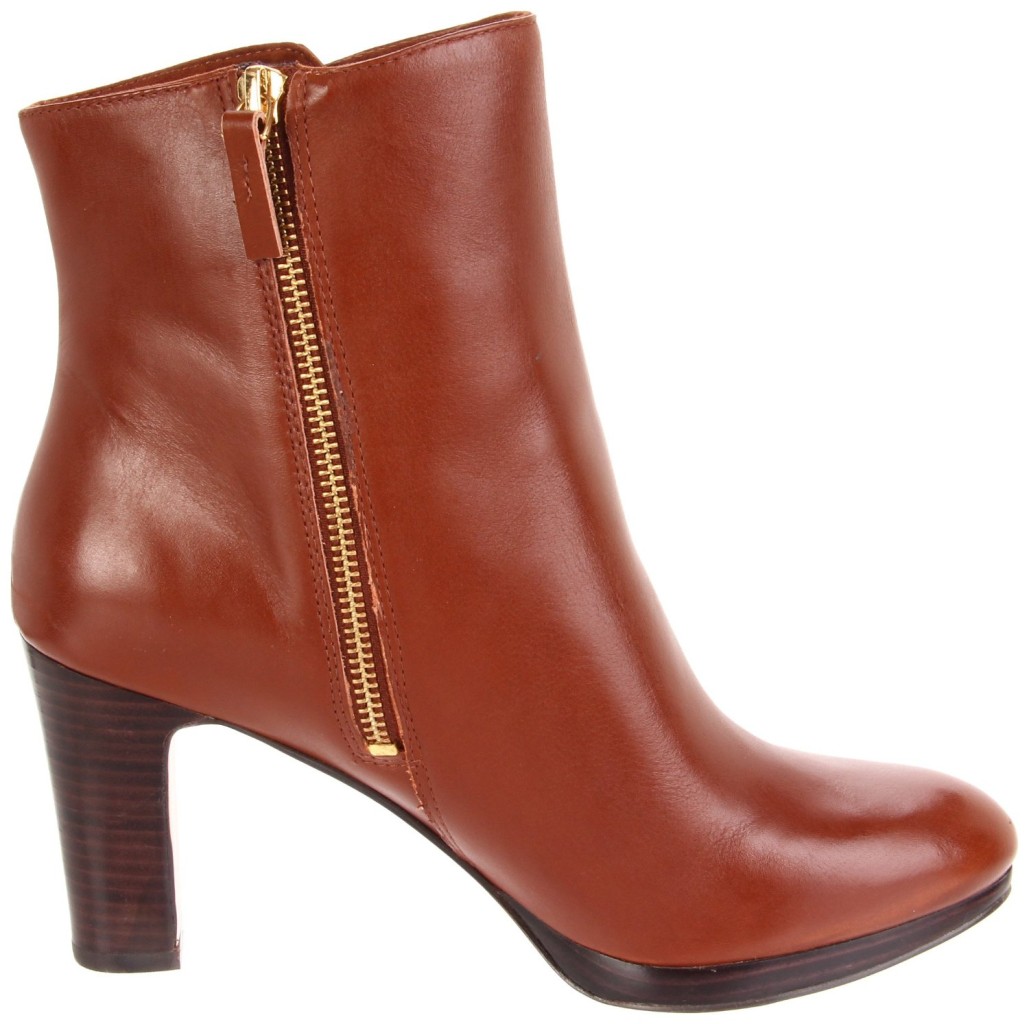 nine west cognac booties