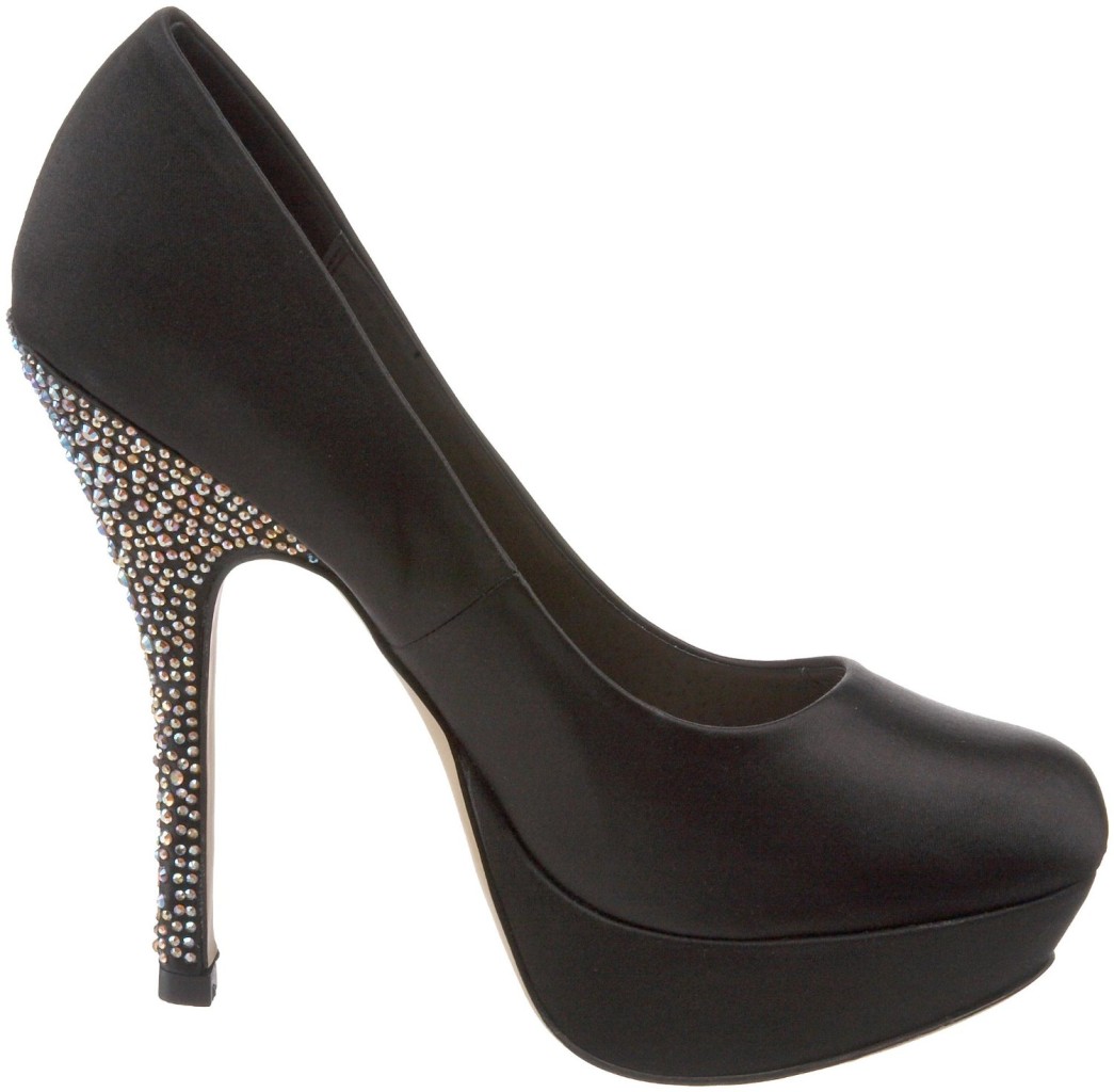 Women 039 s Shoes Steve Madden Partyy Platform Pumps Heels Black Satin ...
