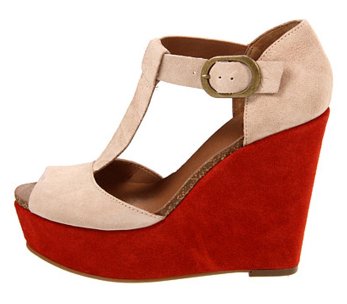 peach strappy sandals