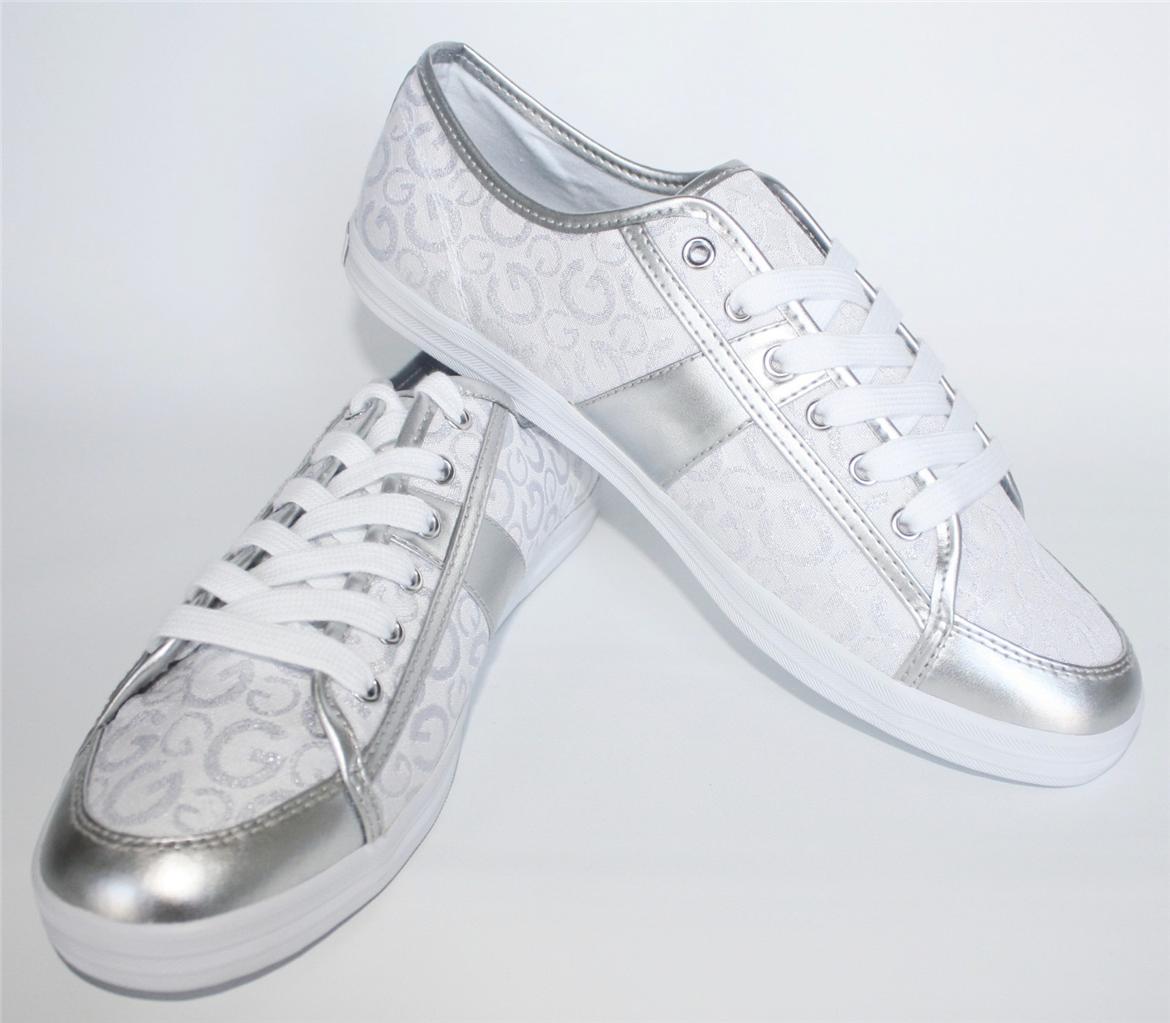 guess silver shoes