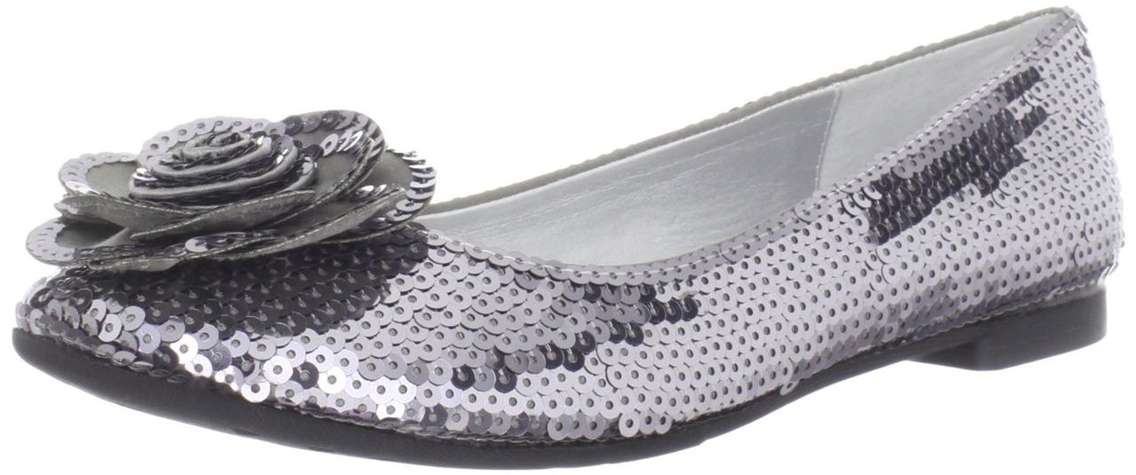 sequin ballet flats
