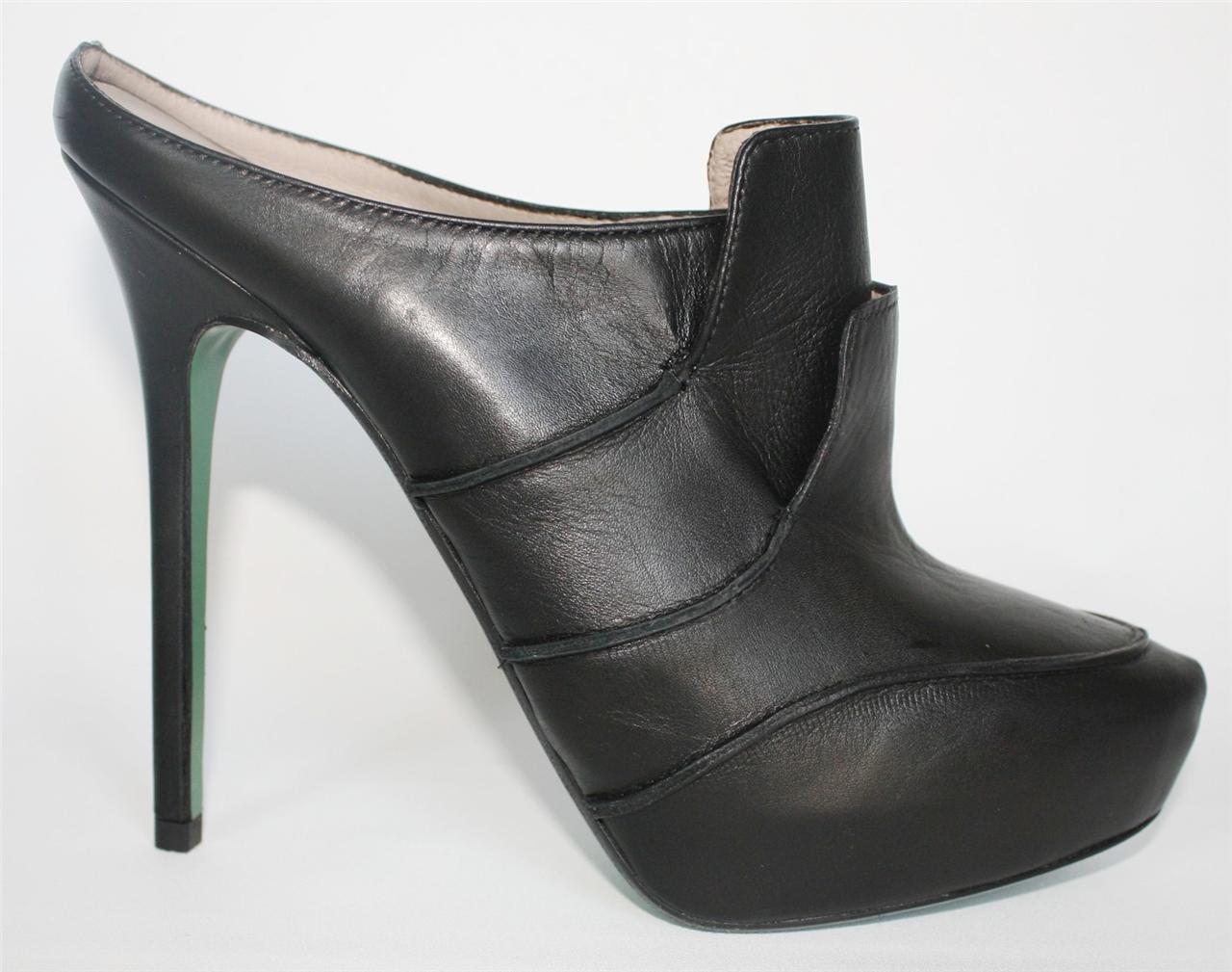 black mule stilettos