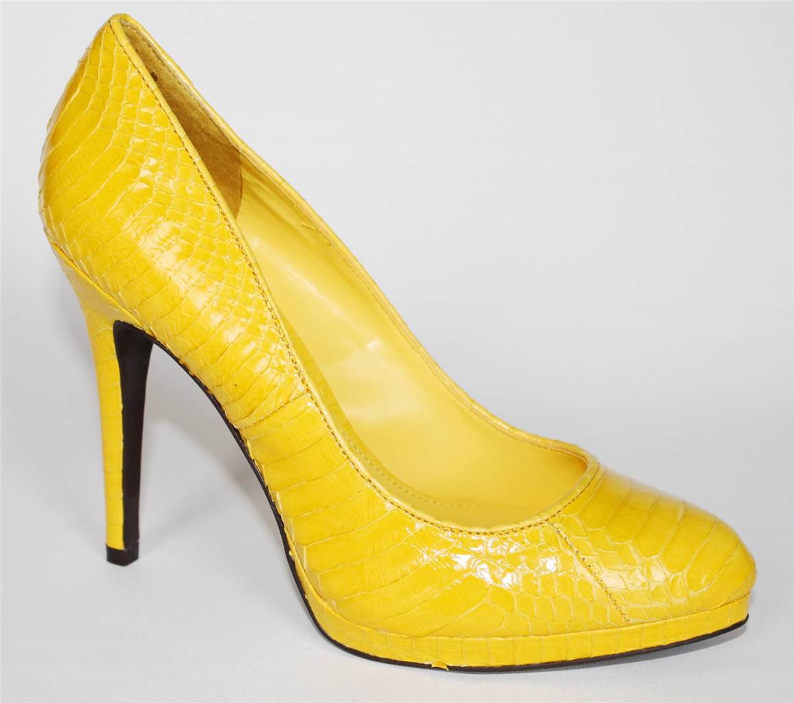 lemon yellow womens shoes