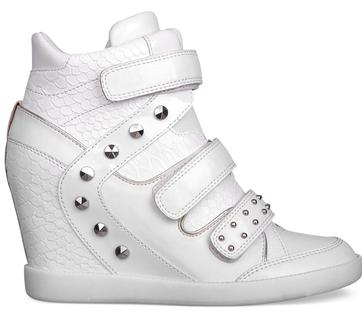 wedge white sneakers for women