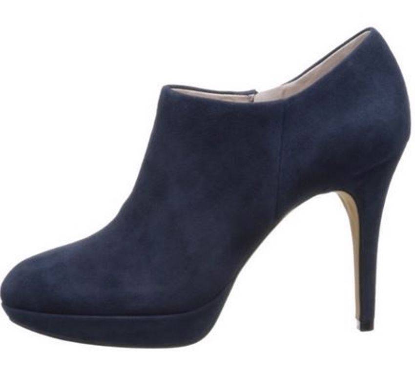... Shoes-Vince-Camuto-ELVIN-Platform-Bootie-Boots-Suede-Leather-Navy-Blue