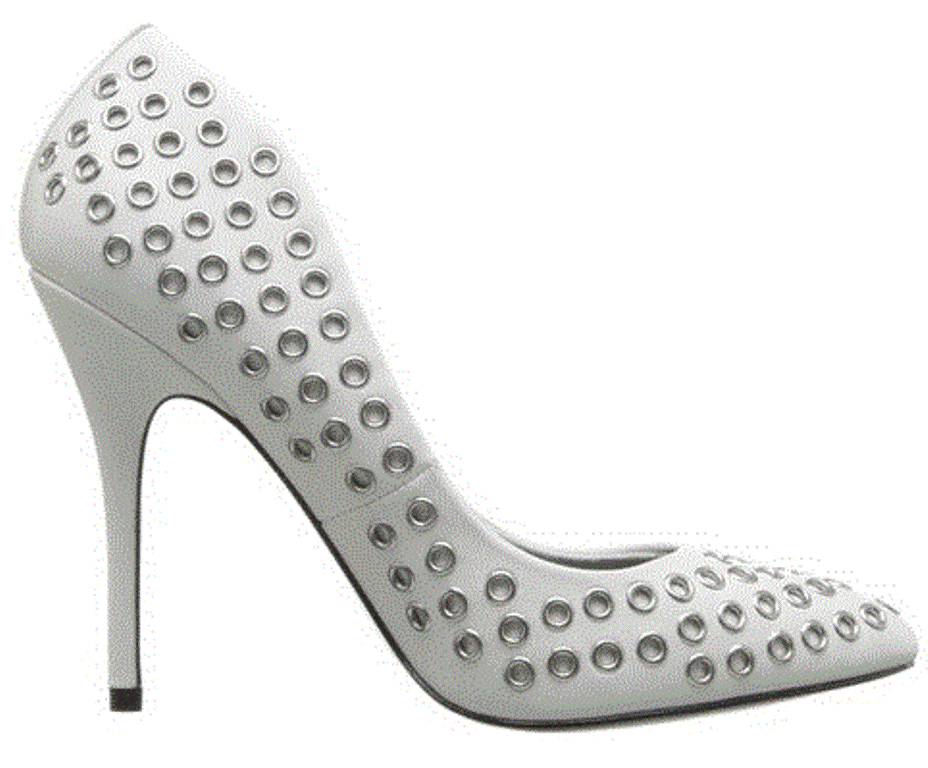white leather pumps high heel