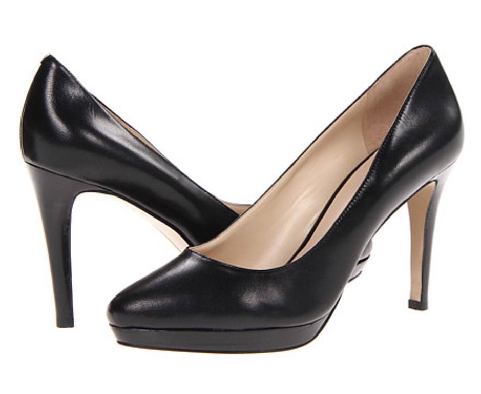 nine west leather pumps