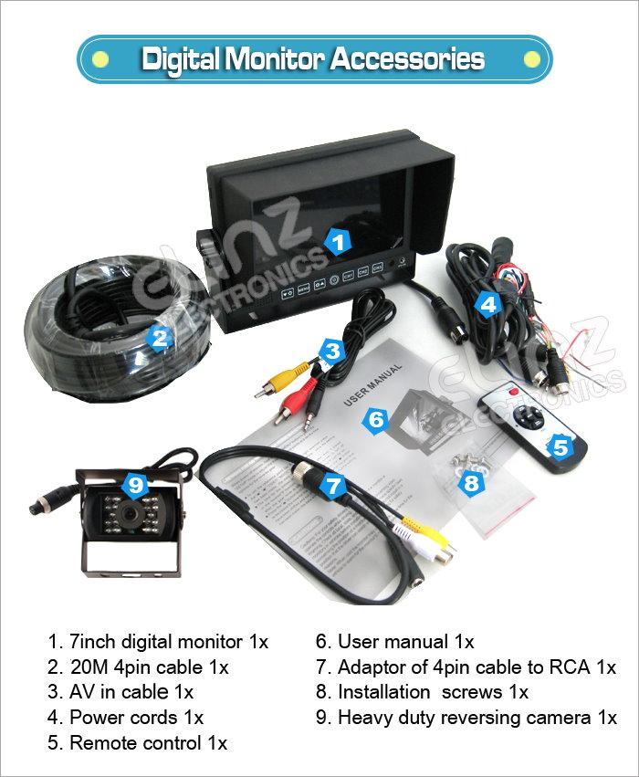 Reversing camera accessories GEAR7RV4PIN80020