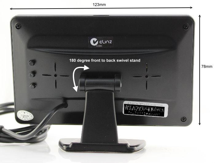 Dimensions of car reversing camera M48RVSMALL