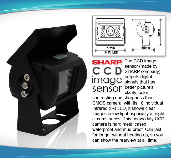 Car reversing camera specifications R7MI-RV4PIN10M