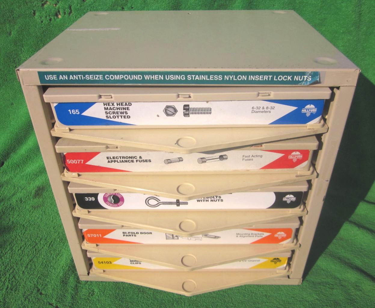 5DRAWER HARDWARE PART TOOL RETAIL STORAGE BOX BIN COMPARTMENT