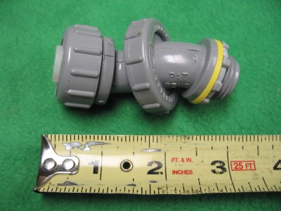 conduit connector pvc liquid angle adjustable zero tight