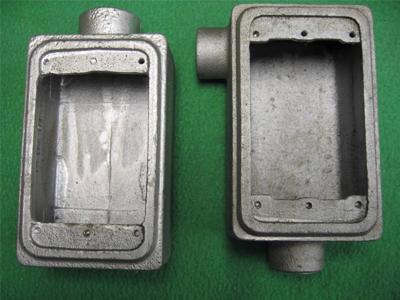 2 Appleton Unilet Electric Mallable Iron Conduit Work Box FSR 1 2 fse 3