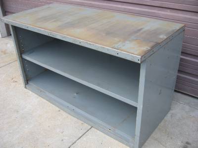 steel metal work bench table tool shop utility shelf