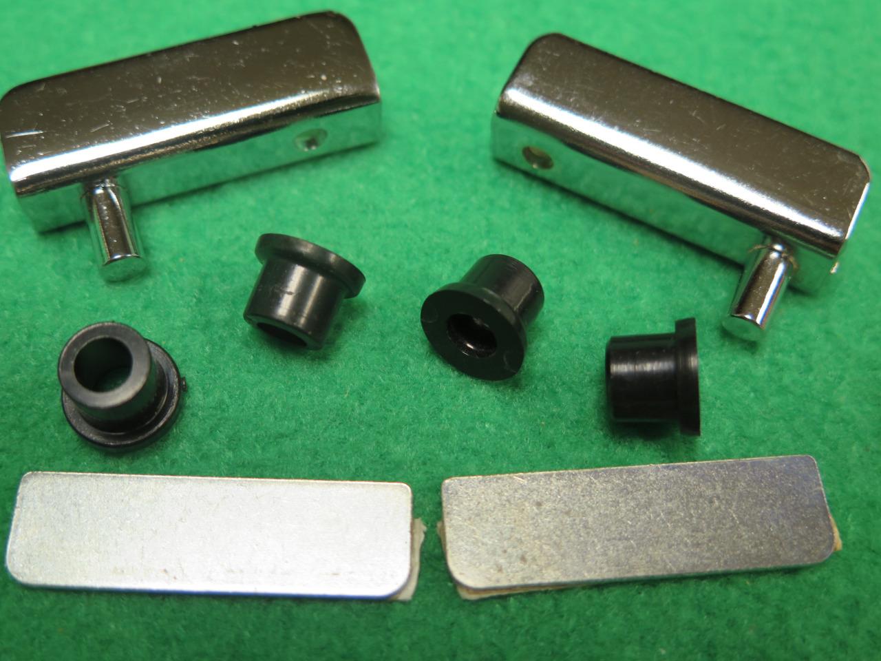 10 PR ARMADIO INSERTO PORTA VETRO CERNIERA PERNO OSCILLANTE ATTACCO PIASTRA MAGNETICA - Foto 13 di 14