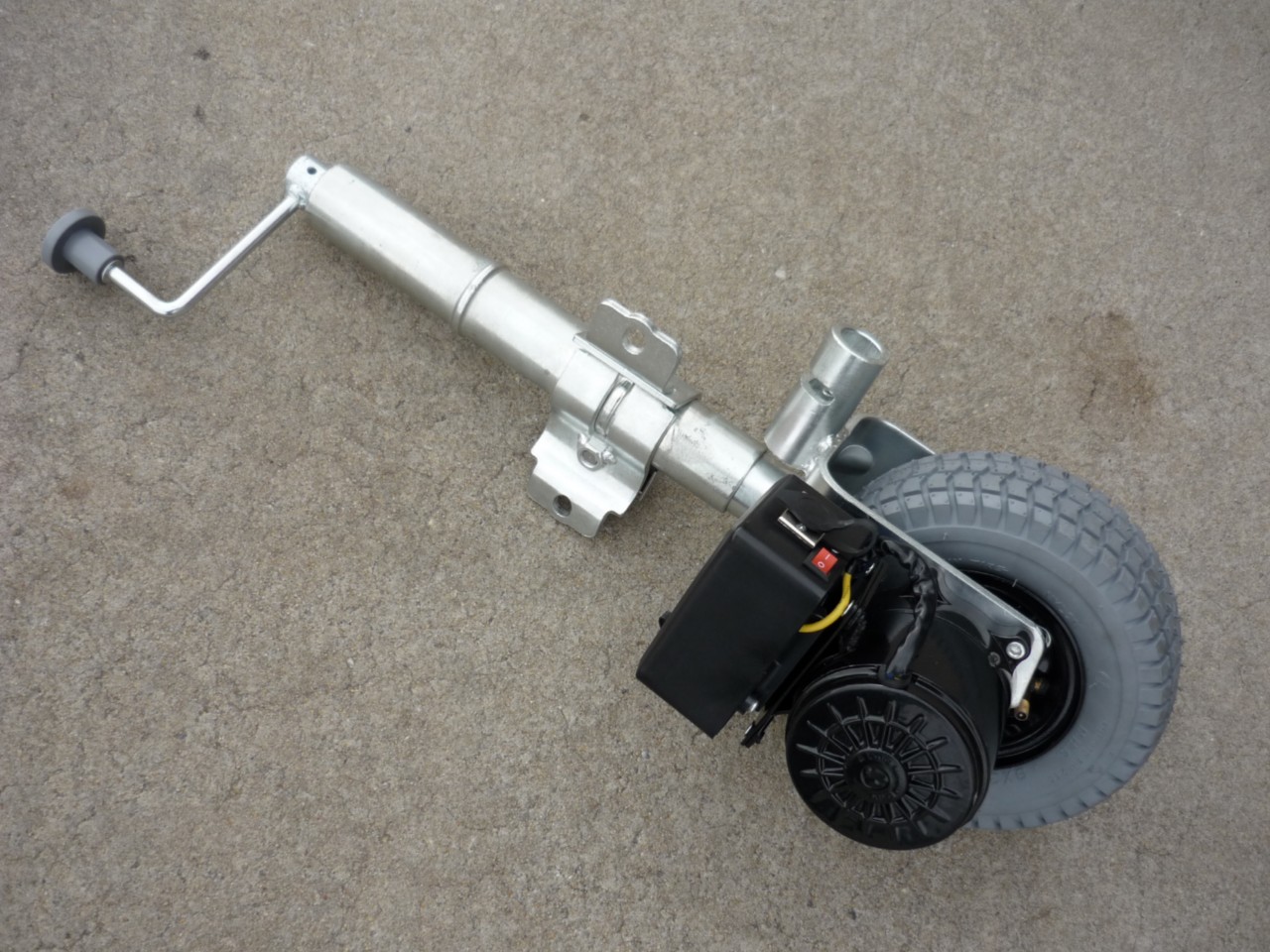 POWER JOCKEY WHEEL 12V TRAILER CARAVAN 1200kg Pump Tyre eBay