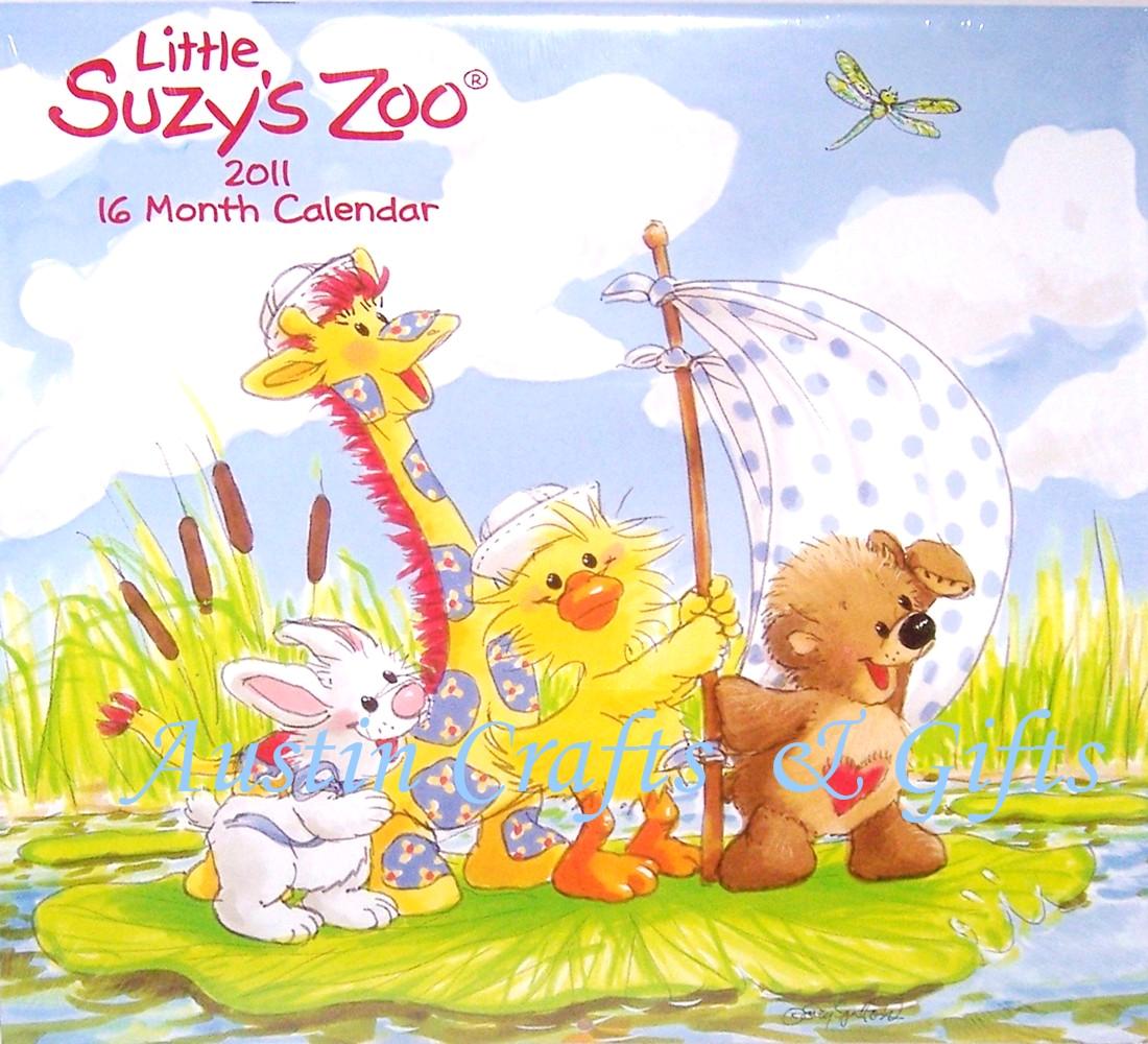 New! 2011 Little Suzy's Zoo 16Month Wall Calendar NIP eBay