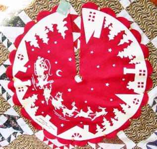 bethany lowe santa s sleigh christmas tree skirt with bethany lowe santa s sleigh christmas tree skirt with