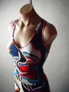 Buy Elegant Pattern Printing Back Lace Up Corset with cheapest