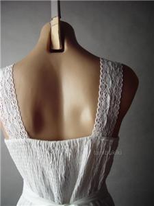 White Peasant Dress on Victorian Peasant Boho Tiered Chemise Long Maxi 26 Mv Dress S M L