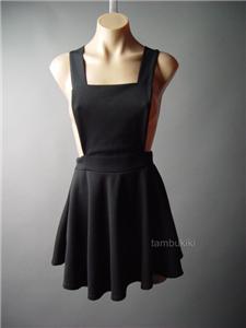 black skater pinafore