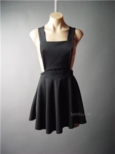 black skater pinafore