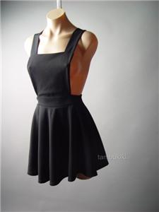 black skater pinafore