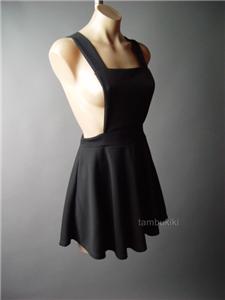 black skater pinafore