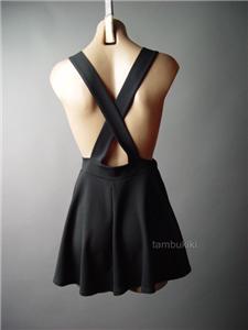 black skater pinafore