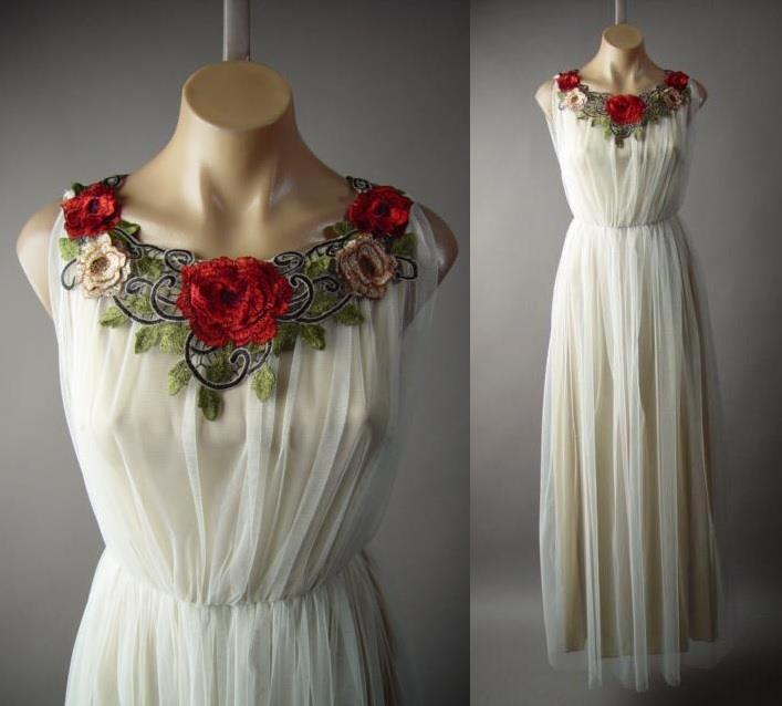 White Tulle Fairy Tale Grecian Goddess Wedding Bridal Gown 224 Mv