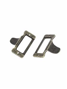 pulls drawer tone bronze oak cabinet door tag card file catalog