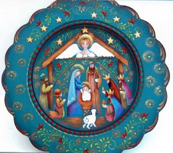 Rosemary+West+Tole+Painting Rosemary West Nativity Plate Decorative Tole Painting Pattern Packet ...