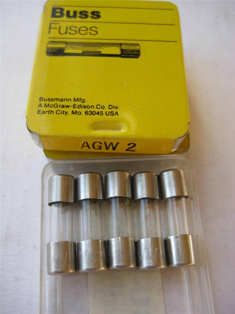 5X BUSSMANN FAST BLOW FUSE AGW 2 20 or 30 Amp 32V 1/4" x 7/8" NOS eBay