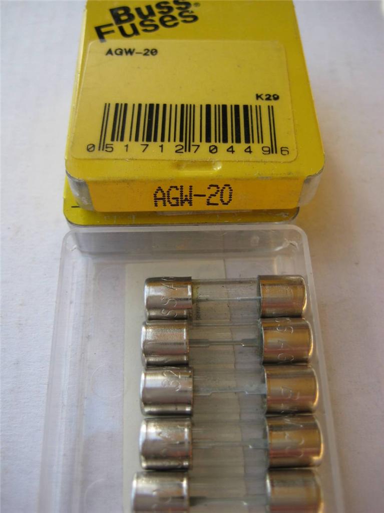 5X BUSSMANN FAST BLOW FUSE AGW 2 20 or 30 Amp 32V 1/4" x 7/8" NOS eBay