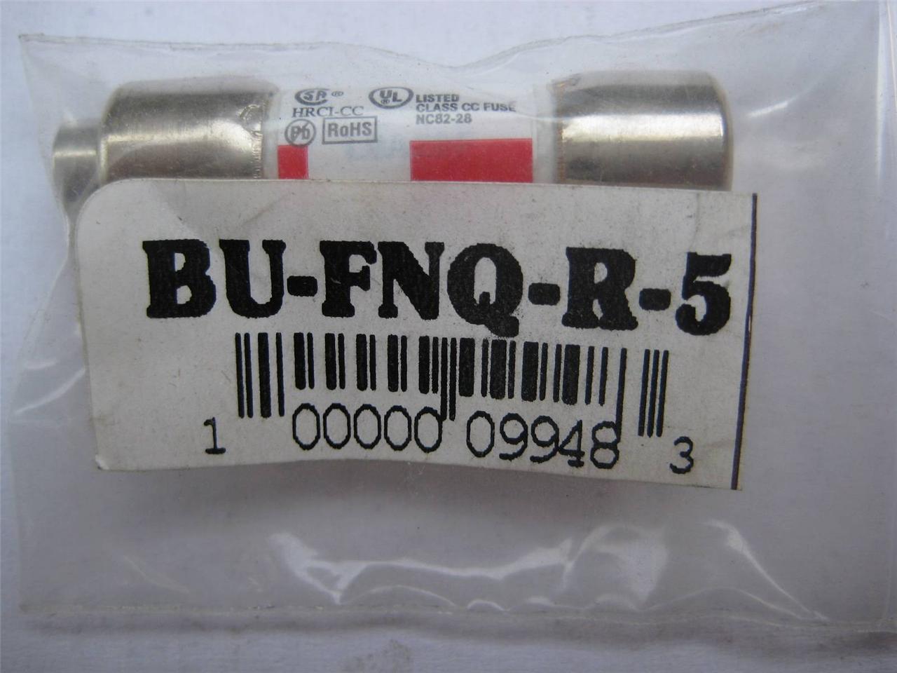 1X BUSSMANN Littelfuse FUSE FNQR KLDR 6/10 or 1 or 5 Amp 600 VAC NOS