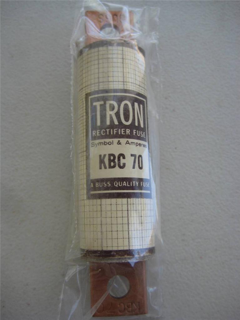 1x Fusible de acción rápida BUSSMANN KBC 70 150 o 200 amperios 600V SF-60X IR "NOS" - Imagen 2 de 5