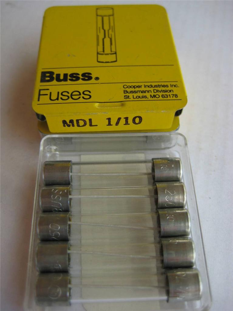 5X BUSSMANN Time Delay Fuse MDL 2/10, 1/4, 4/10, 1/2, or 1-2/10 Amp 313 250 VAC - Picture 2 of 9
