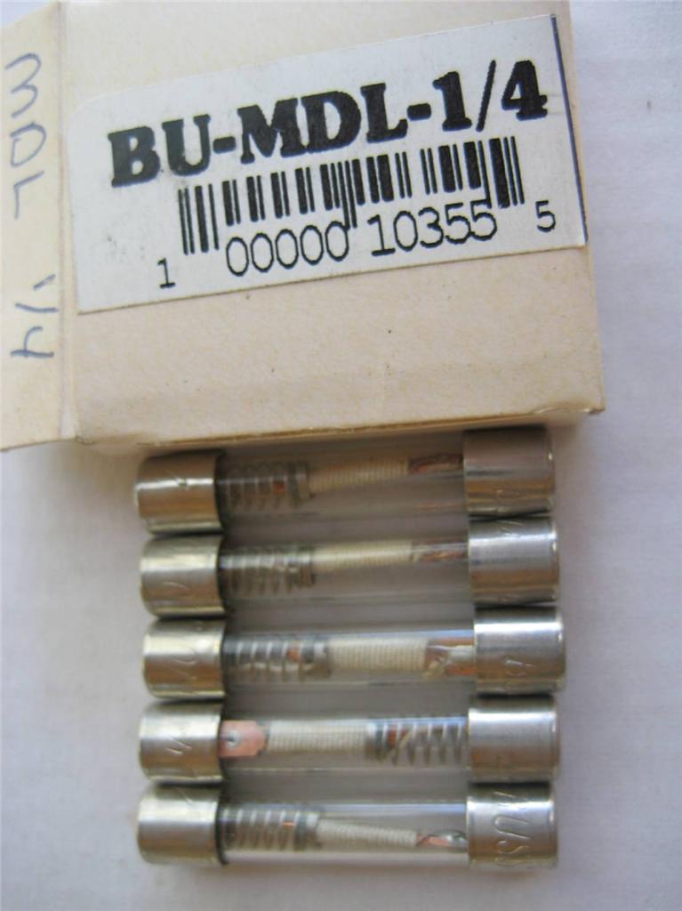 5X BUSSMANN Time Delay Fuse MDL 2/10, 1/4, 4/10, 1/2, or 1-2/10 Amp 313 250 VAC - Picture 4 of 9