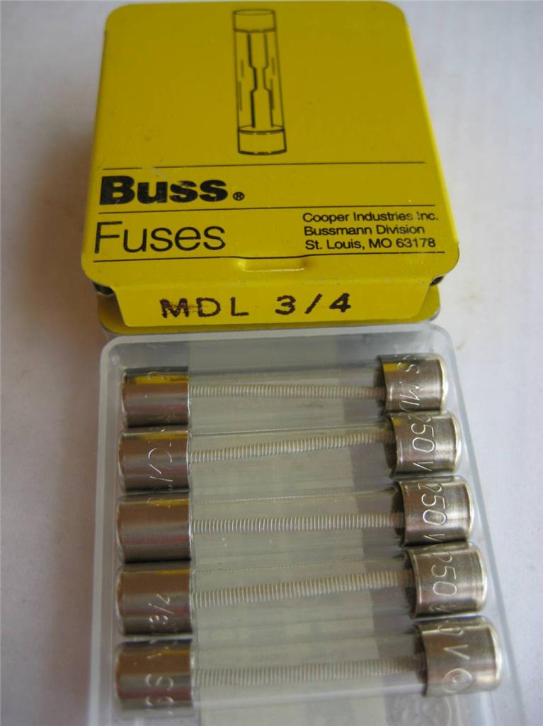 5X BUSSMANN Time Delay Fuse MDL 2/10, 1/4, 4/10, 1/2, or 1-2/10 Amp 313 250 VAC - Picture 8 of 9