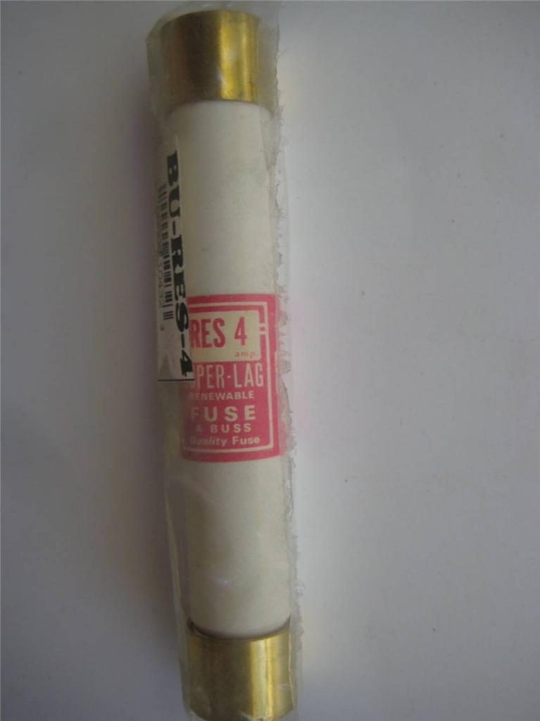 1X BUSSMANN Time Delay Fuse RES 1 4 25 60 or 100 Amp 250V "NOS" - Picture 3 of 6